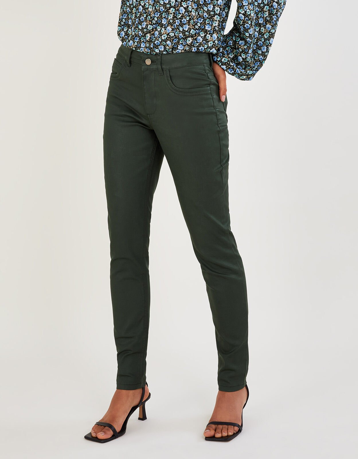 Green denim outlet jeans womens