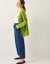 Opal Oversized Knit Cardigan, Green (GREEN), large