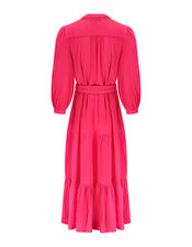 East Tie Waist Tiered Dress, Pink (PINK), large