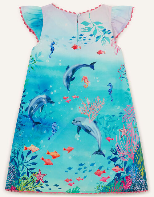 Dolphin Dress WWF-UK Collaboration, Blue (AQUA), large