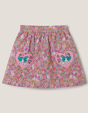 Monsoon x My Little Pony Floral Quilted Skirt, Multi (MULTI), large