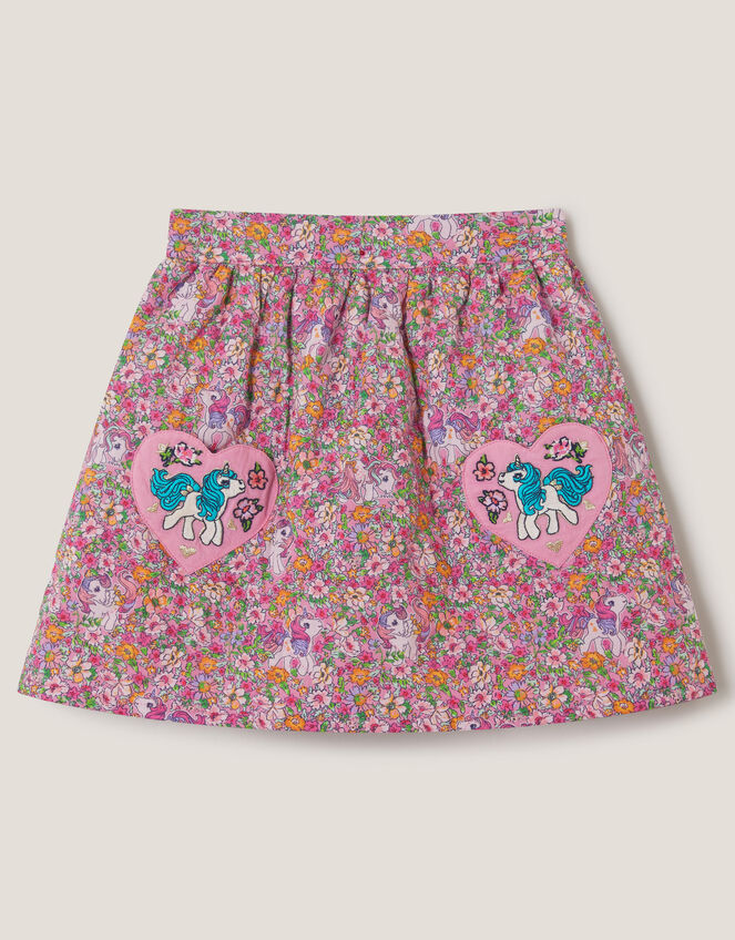 Monsoon x My Little Pony Floral Quilted Skirt, Multi (MULTI), large