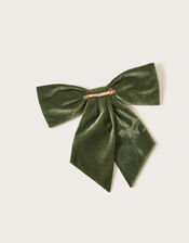 Velvet Bow Hair Clip, , large