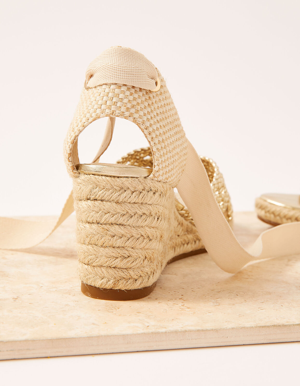 Gold espadrilles uk discount
