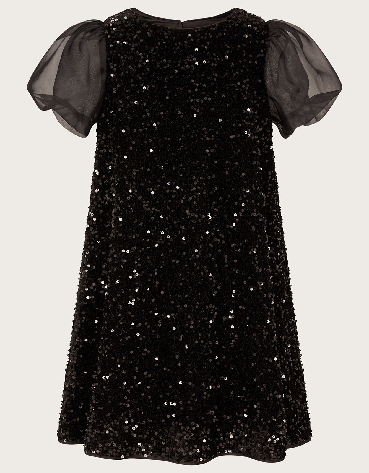 Serena Sequin Short Prom Dress Black