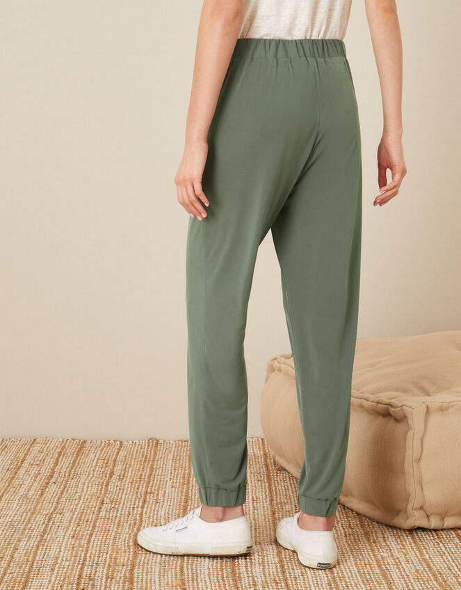 Lounge Kimberley Jersey Hareem Trousers, Green (KHAKI), large