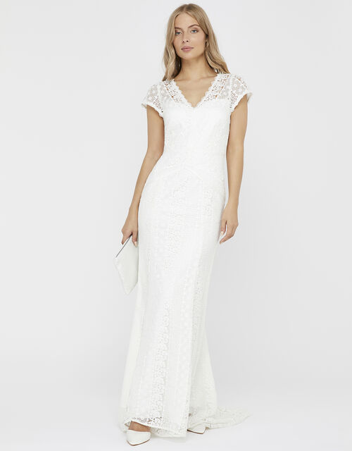 Monsoon – Nellie Floral Lace Bridal Dress Ivory Mariage Bohème MONSOON