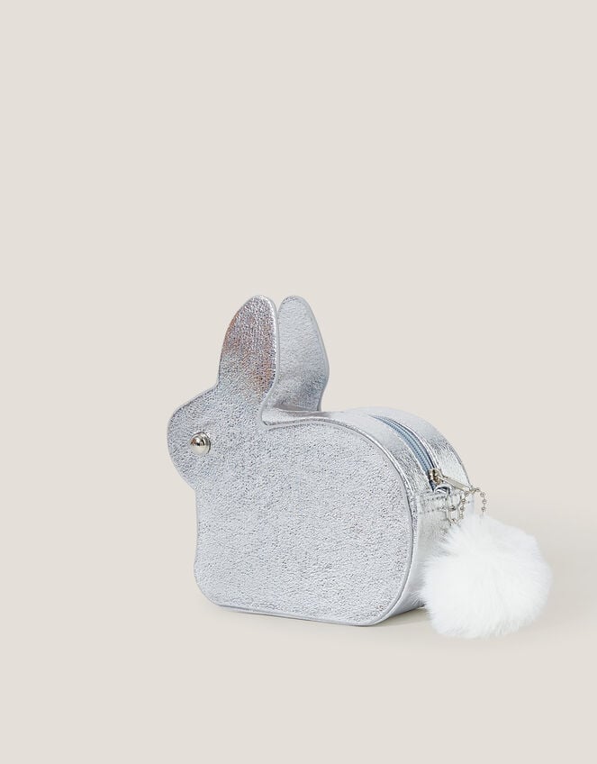 Faux Fur Pom-Pom Bunny Bag, , large