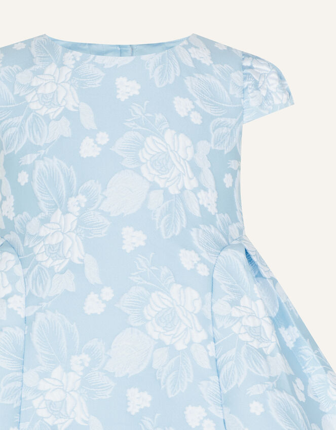 Baby English Rose Jacquard Dress, Blue (BLUE), large