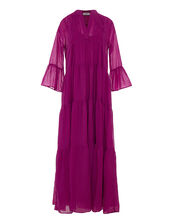 Devotion Twins Ocean Voile Maxi Dress, Pink (MAGENTA), large