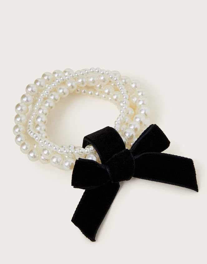 5-Pack Bow Pearl Bracelets, , large