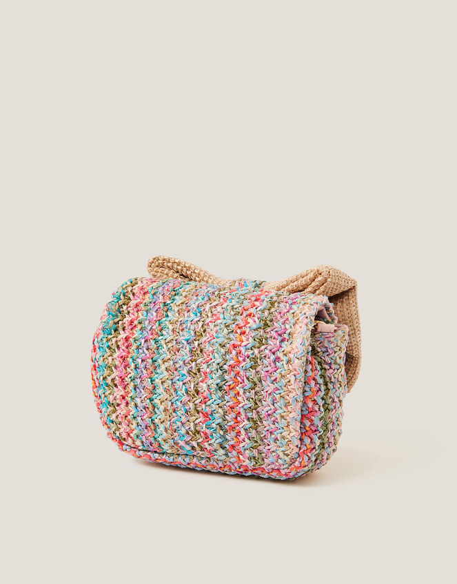 Woven Bow Bag, , large