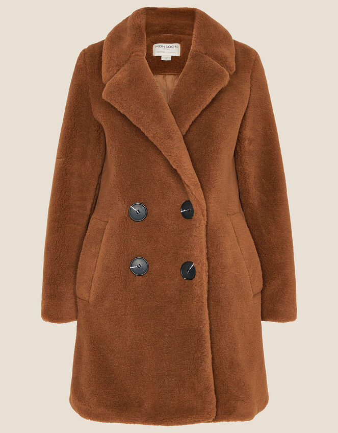Taylor Teddy Coat, Brown (BROWN), large