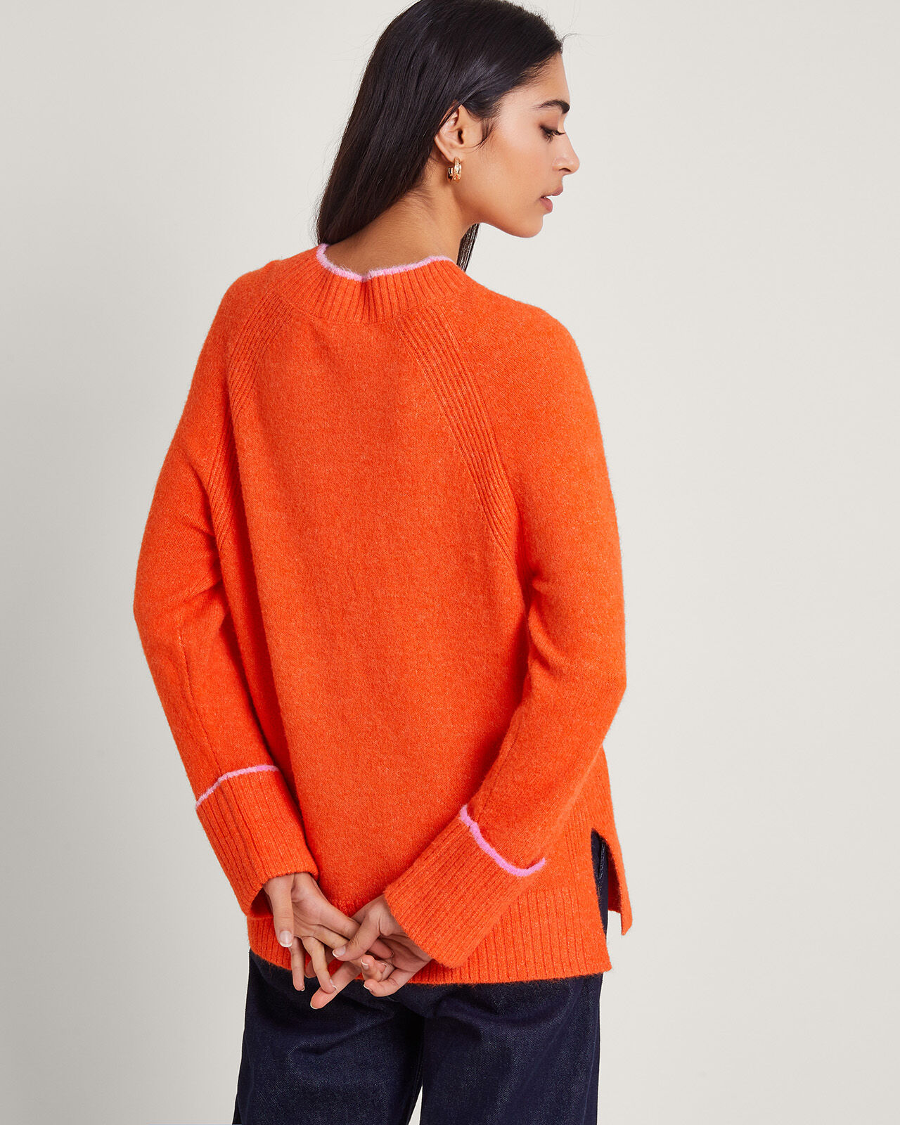 Ladies orange jumper hotsell