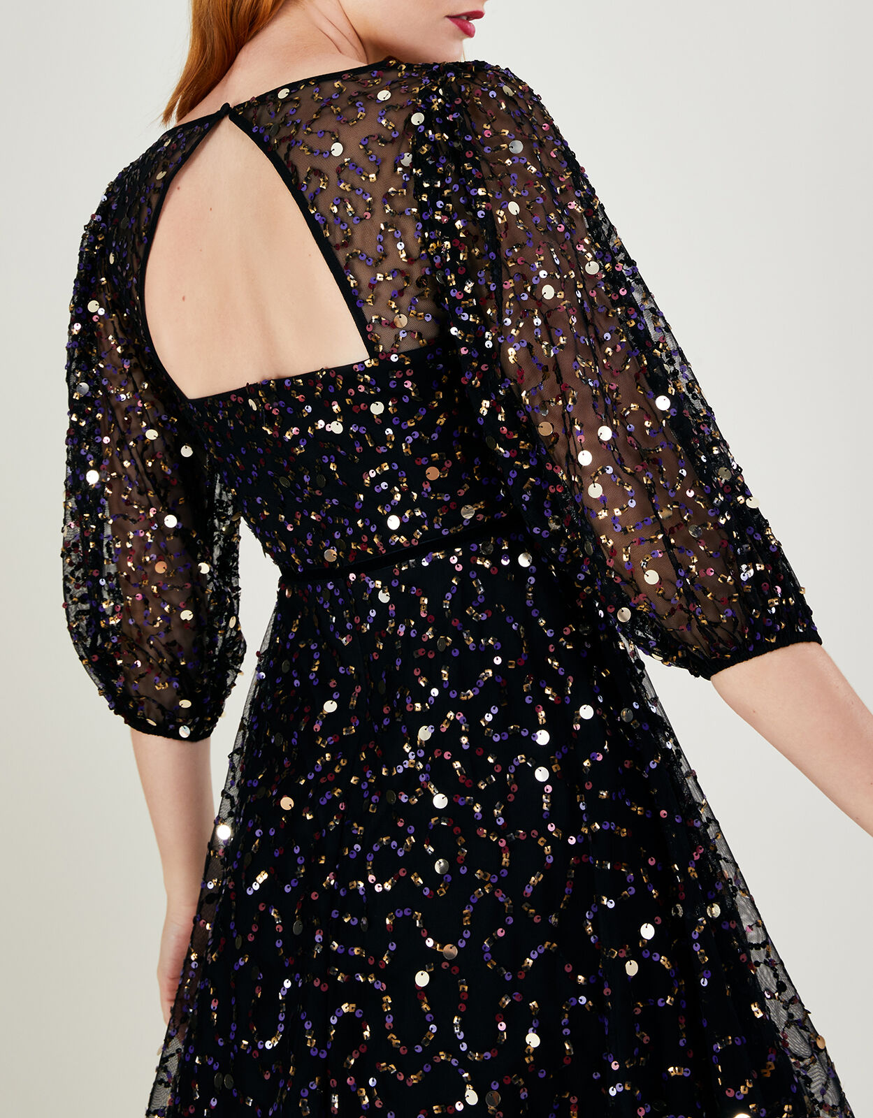 Monsoon glitter dress sales
