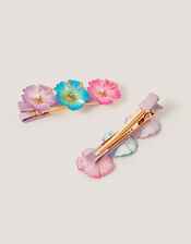 2-Pack Tropical Flower Hair Clips, , large