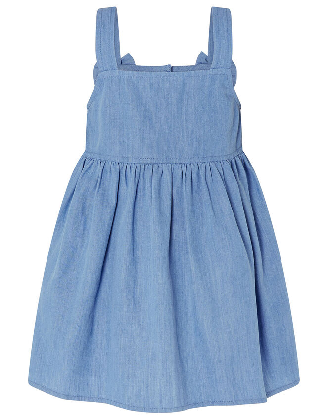Baby Duck Denim Pinafore Set, Blue (BLUE), large