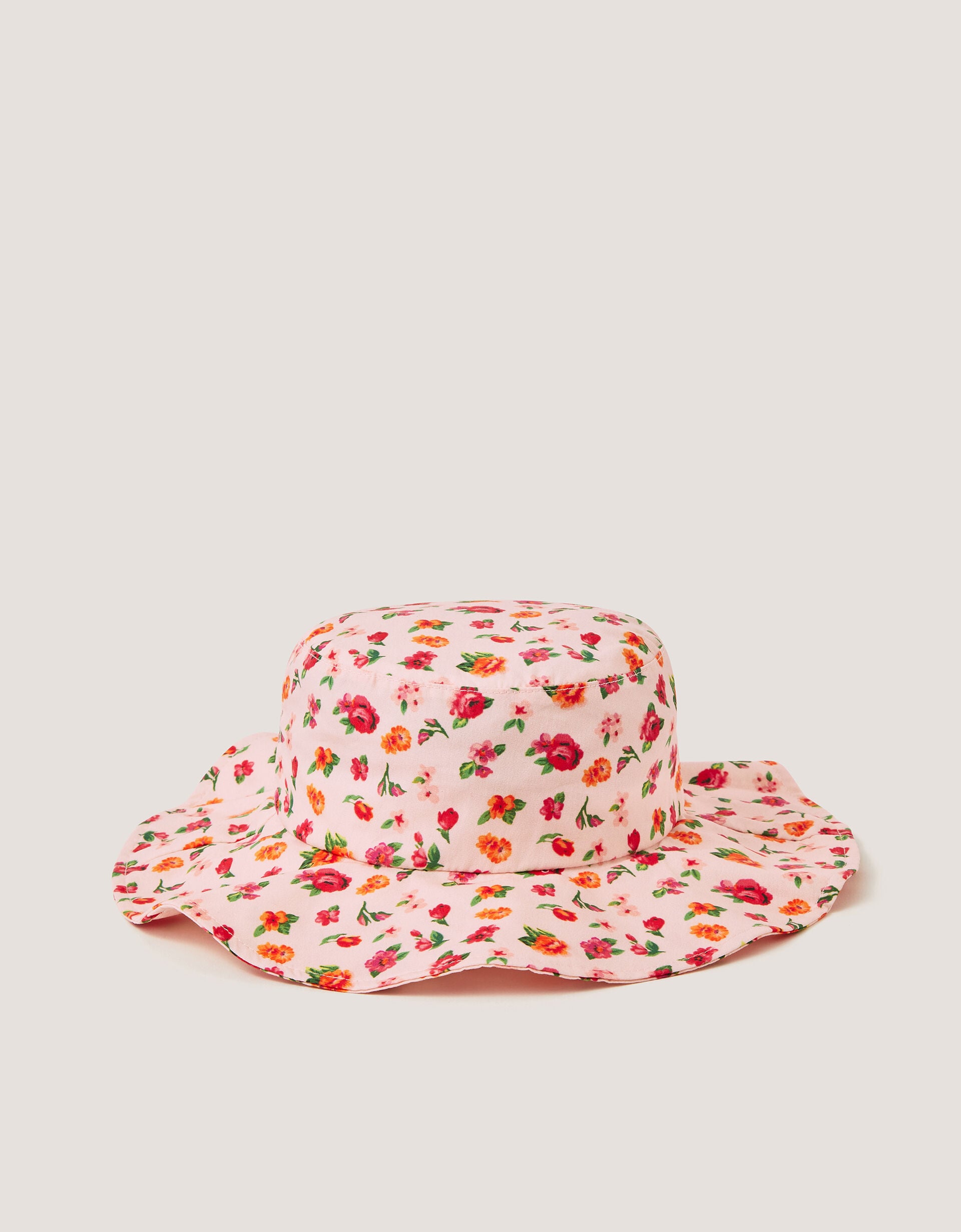 Floral Print Bow Bucket Hat Multi