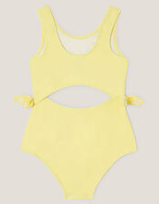 Amalfi Daisy Embroidered Swimsuit, Yellow (YELLOW), large