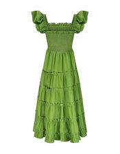 East Tiered Maxi Dress, Green (GREEN), large