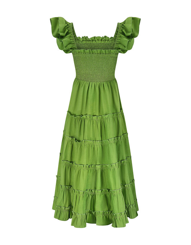 East Tiered Maxi Dress, Green (GREEN), large