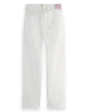 Scotch and Soda Sky Straight Jeans Shorter Length, White (WHITE), large