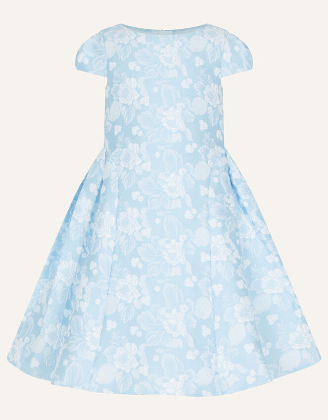 English Rose Jacquard Dress, Blue (BLUE), large
