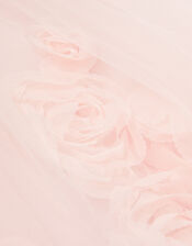 Misty 3D Roses Detachable Belt Dress, Pink (PINK), large