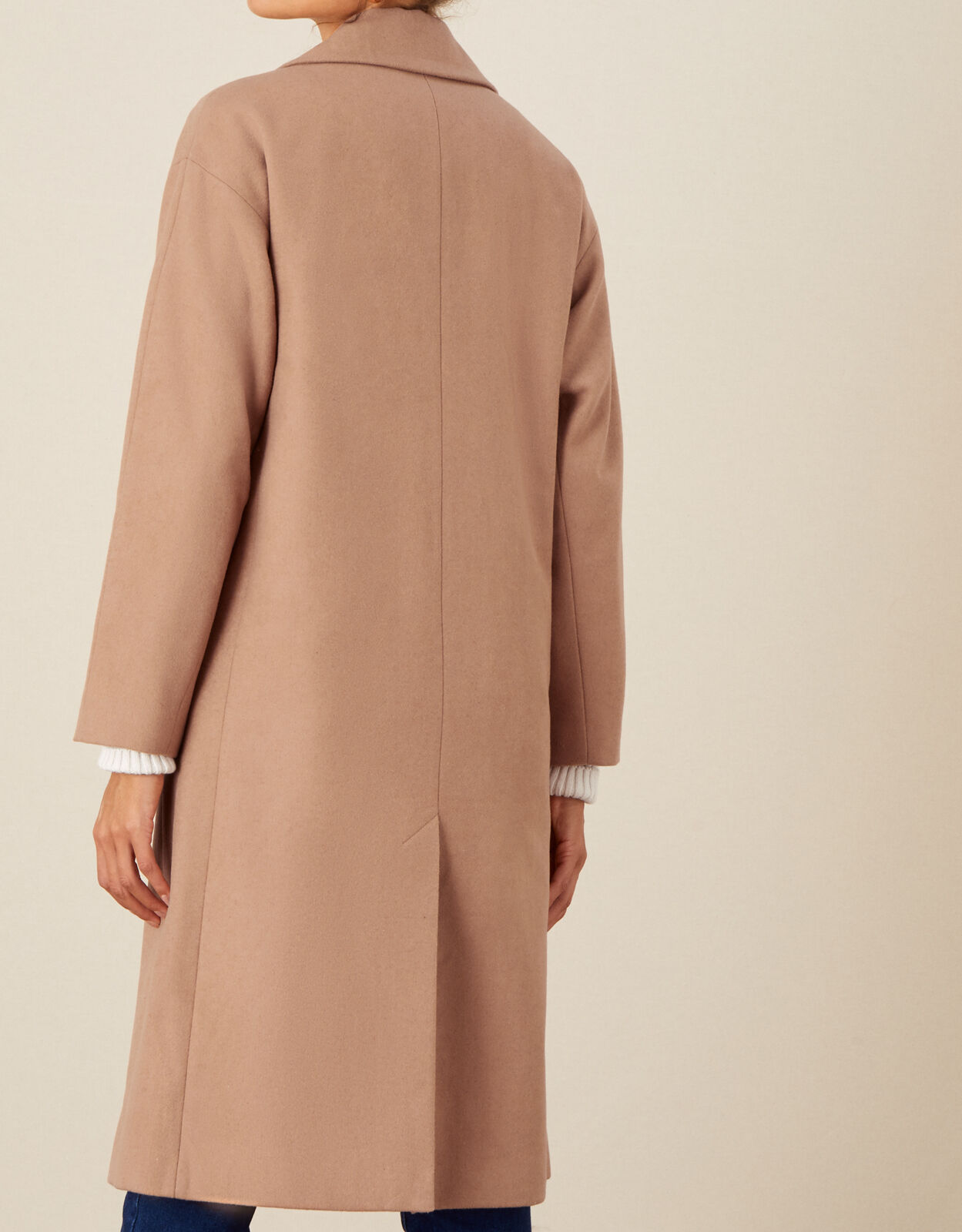 camel coat longline