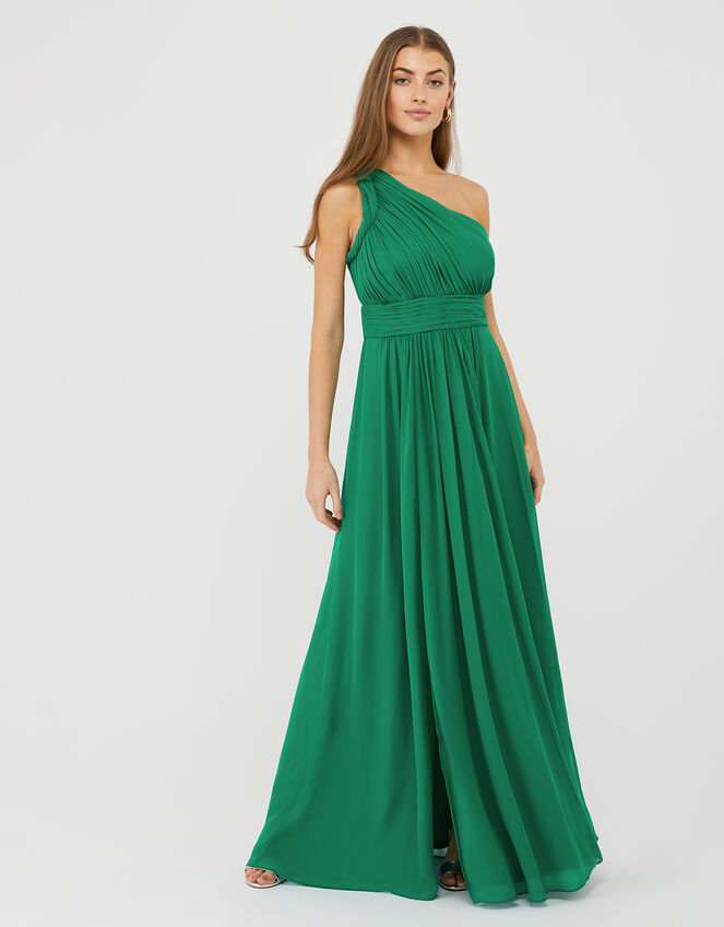 Dani One-Shoulder Maxi Dress, Green (GREEN), large