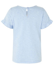 Kelsey Sequin Unicorn T-shirt, Blue (BLUE), large