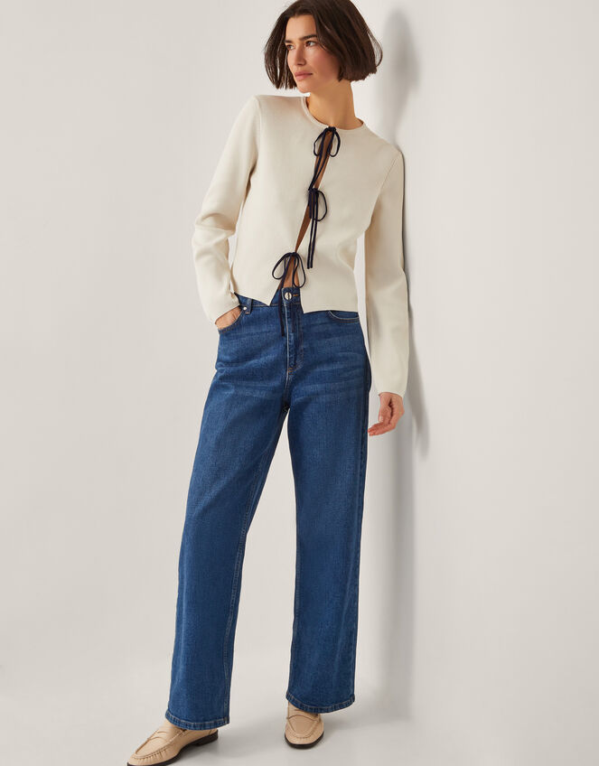 Tula Tie Cardigan, Ivory (IVORY), large