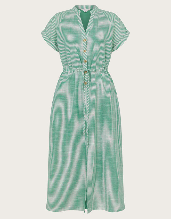 Athena Stripe Dress, Green (GREEN), large