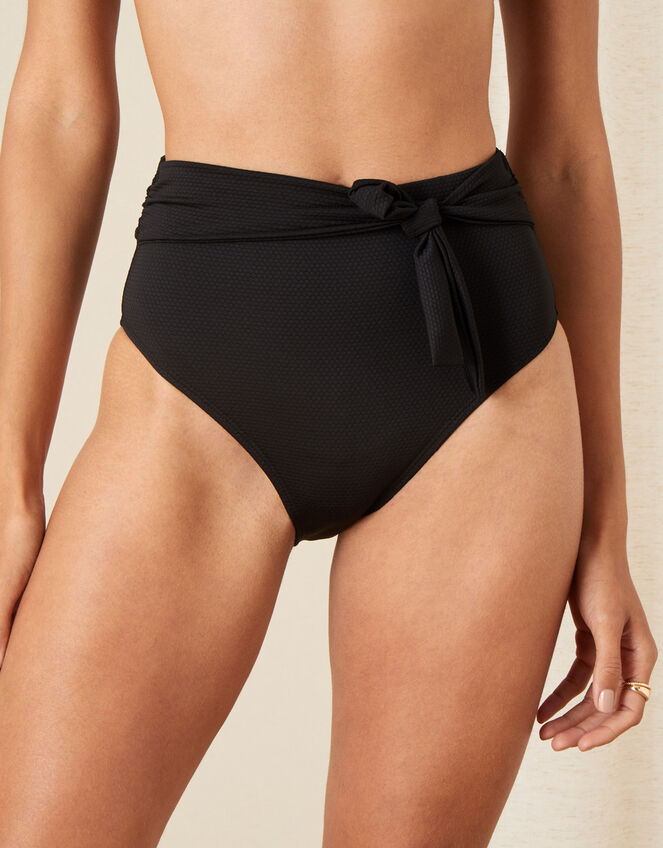 Clementine Bikini Bottoms with Recycled Polyester, Black (BLACK), large