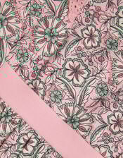 Scorched Paisley Print Dress, Pink (PINK), large