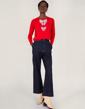 Di Double Bow Jumper, Red (RED), large
