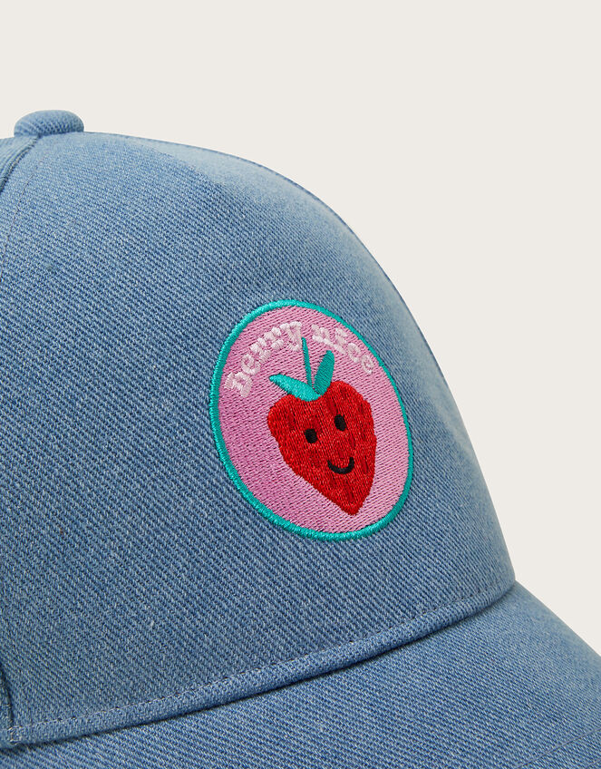 Berry Denim Cap, Blue (BLUE), large