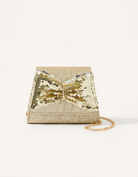 Sequin Bow Bag, , large
