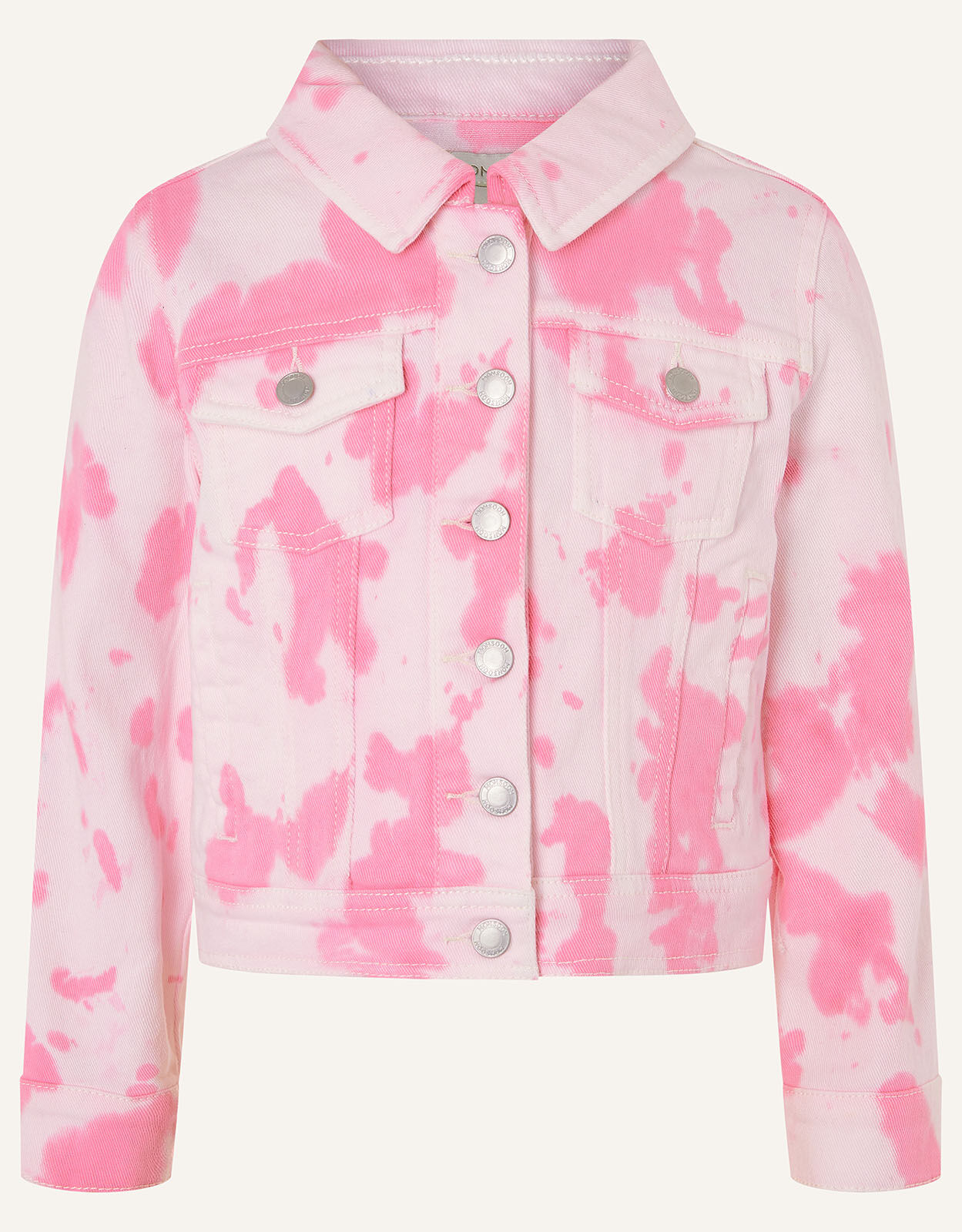 Girls tie dye denim jacket new arrivals
