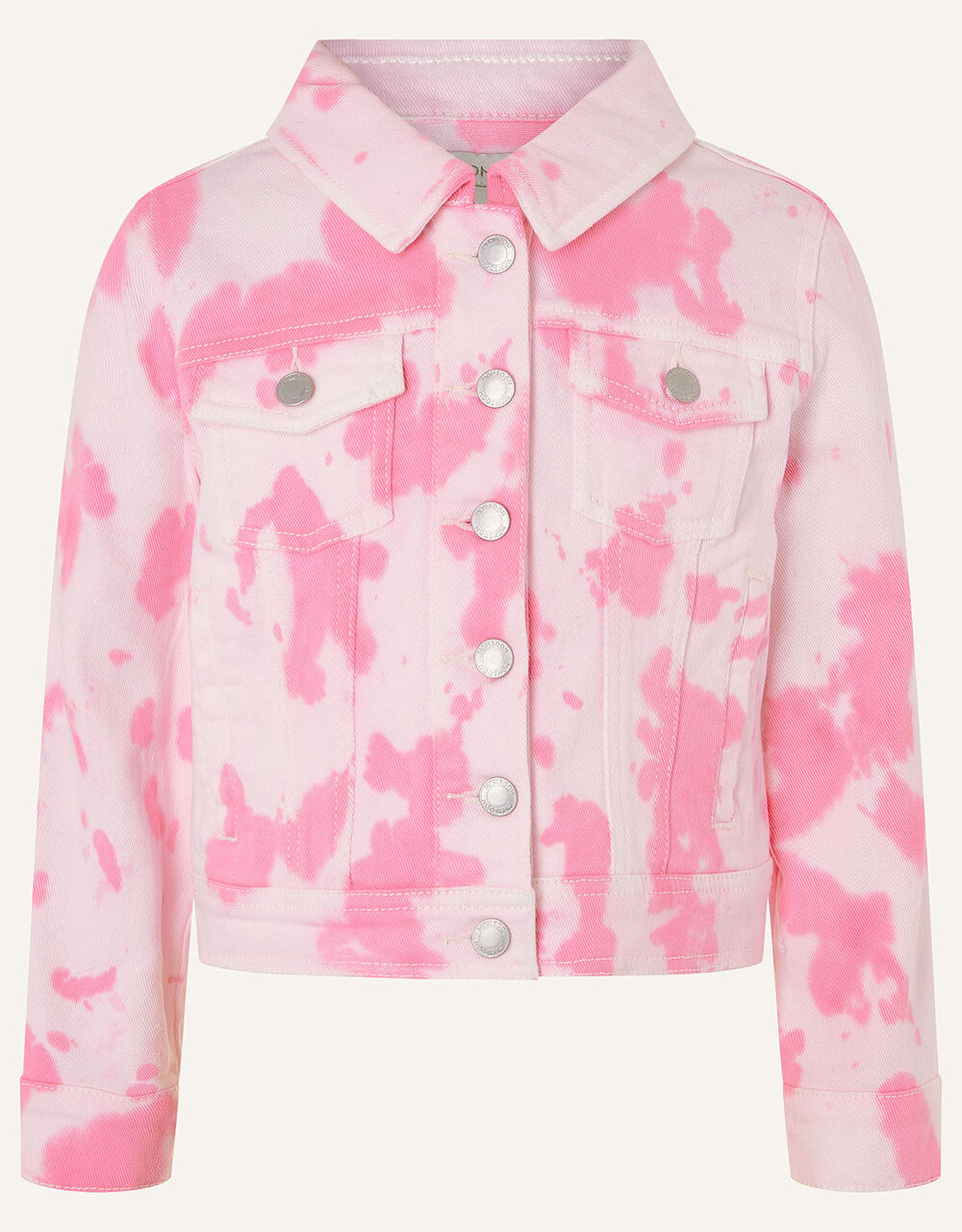 Tie Dye Denim Jacket Pink | Girls' Coats & Jackets | Monsoon UK.