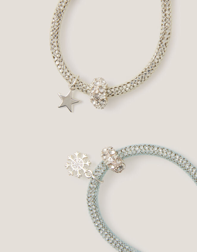 2-Pack Star & Snowflake Tube Bracelets, , large