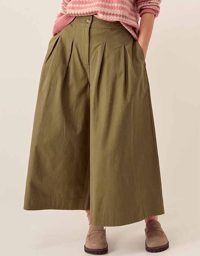 East Rosie Cotton Twill Trousers, Green (GREEN), large