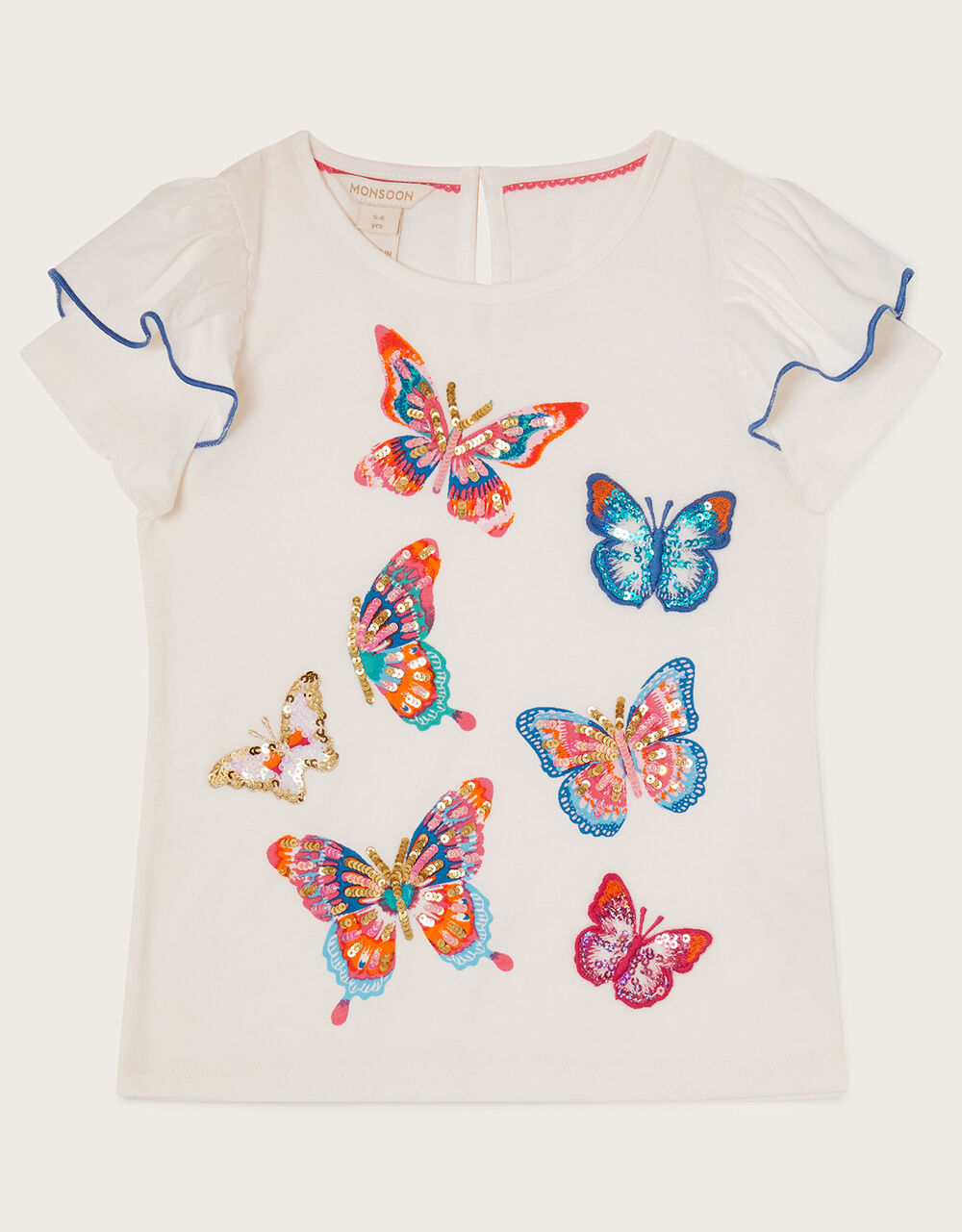 Periwinkle Embroidered Cropped Top  4-7 Years