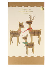 Meri Meri Honeycomb Reindeer Decorations Set of Three, , large