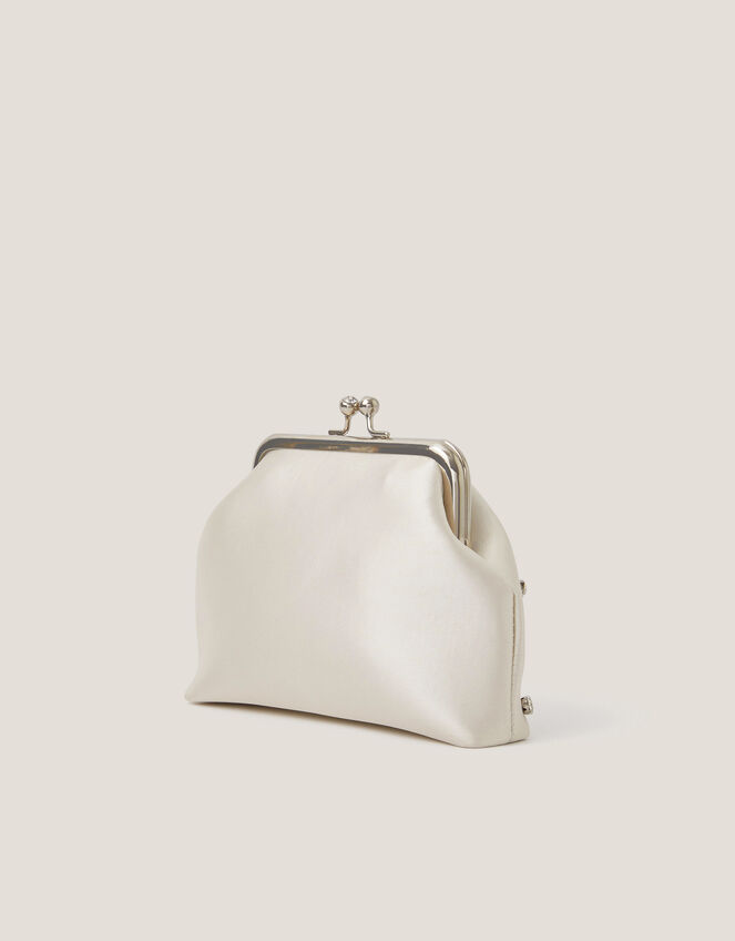 Bejewelled Flower Clip Frame Bag, , large