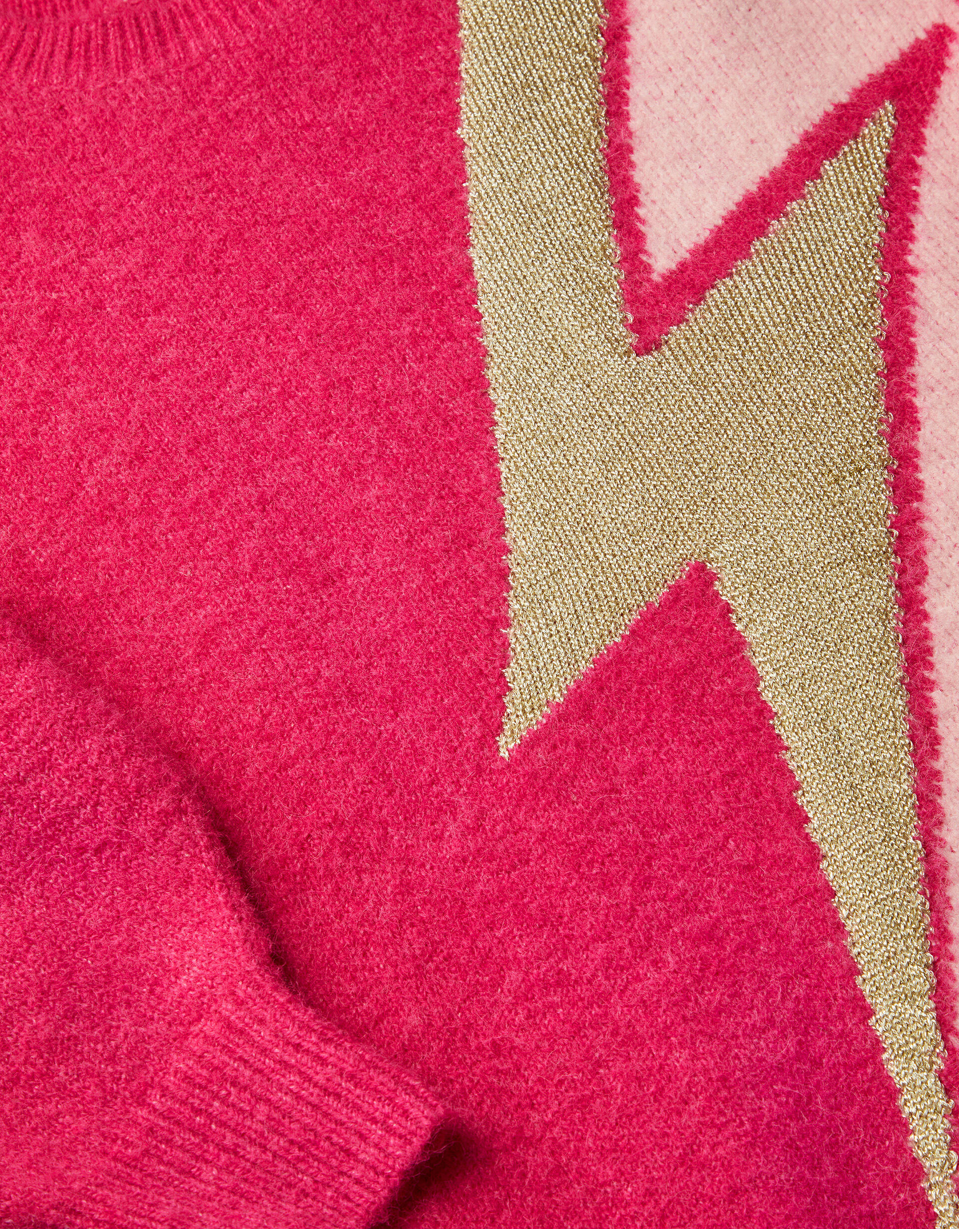 Pink lightning bolt sweater outlet
