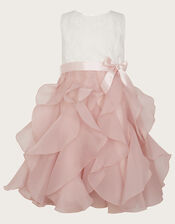 Lace Can Can Ruffle Dress, Pink (PINK), large