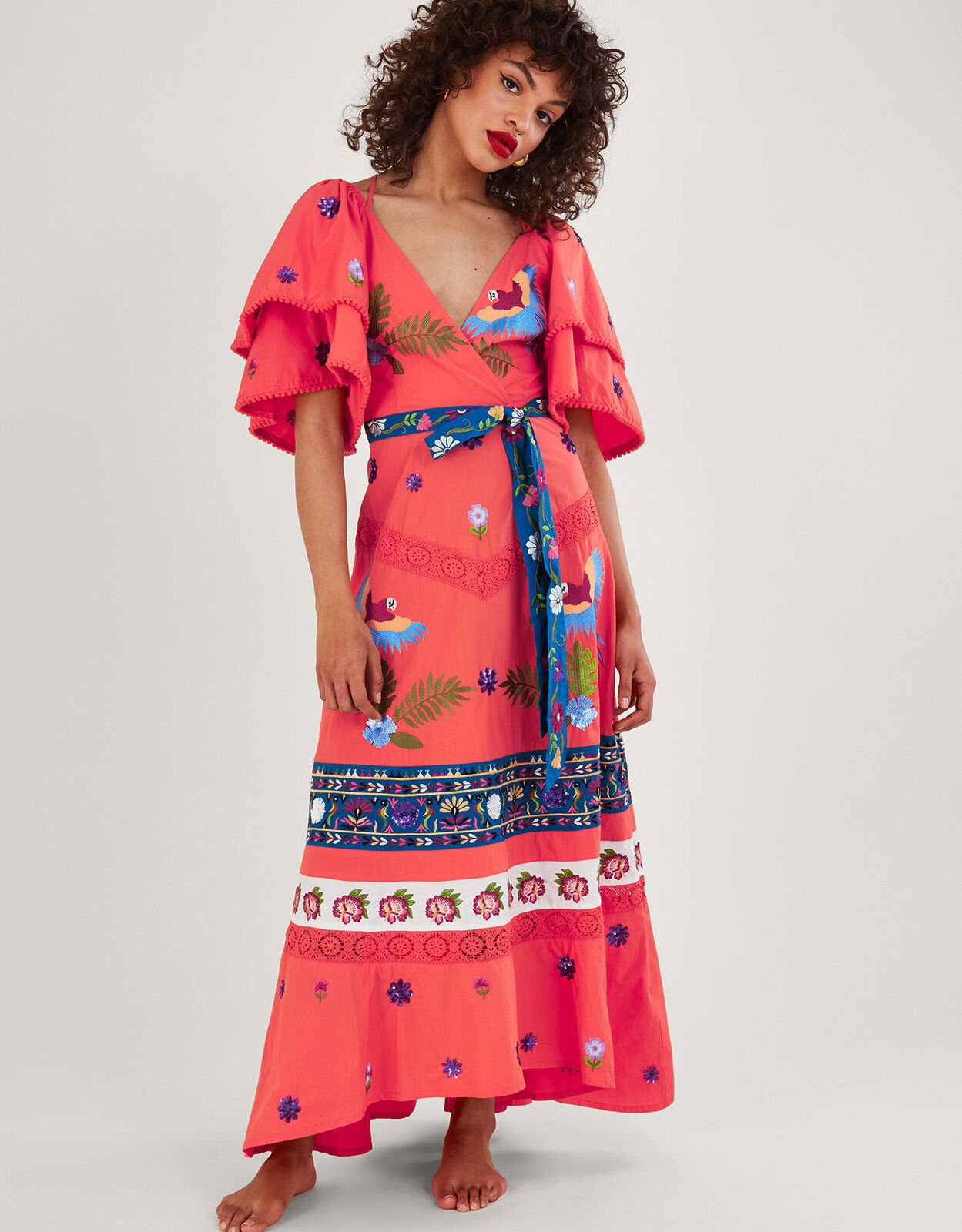 Orange sales dress monsoon