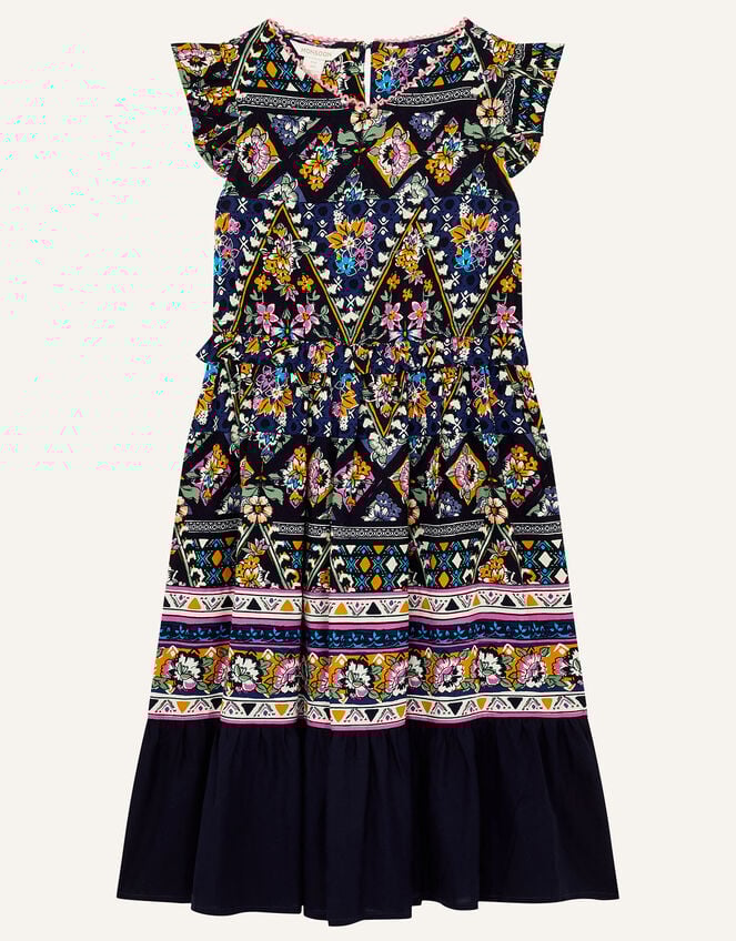 MINI ME Pablo Printed Dress, Blue (BLUE), large