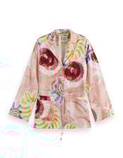 Scotch and Soda Printed Blazer Pyjamas, Pink (PINK), large